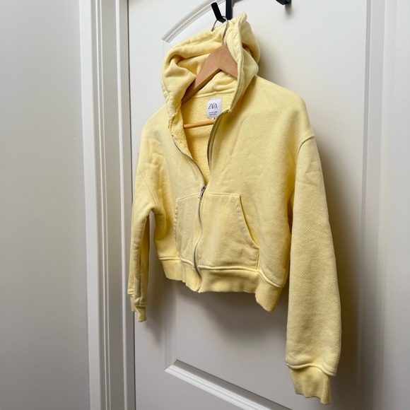 Zara Girls Cropped Hoodie Size 11-12 - Picture 2 of 7